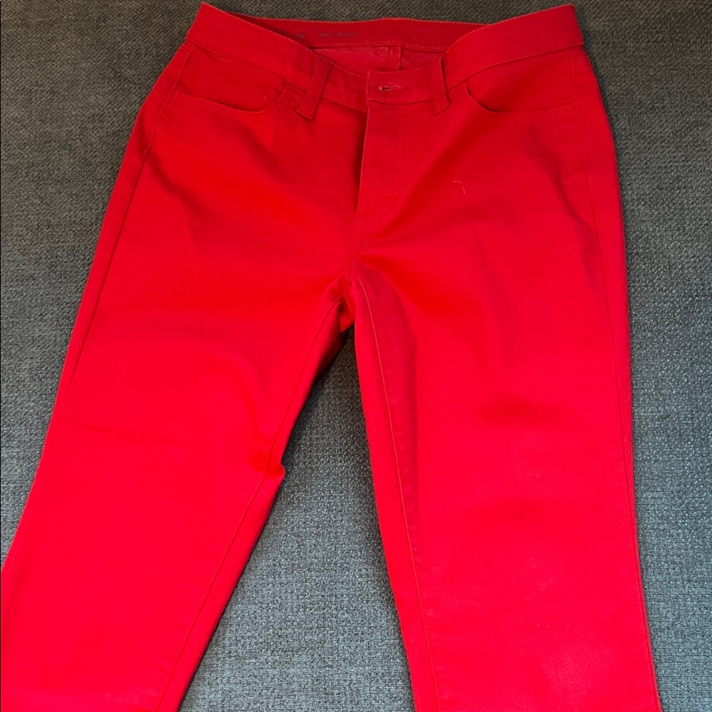 Talbots Flawless Red Slim Ankle Pants